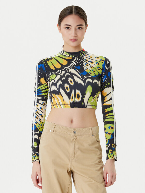 

Блузка slim fit Farm Rio JL8650 Adidas, мультиколор