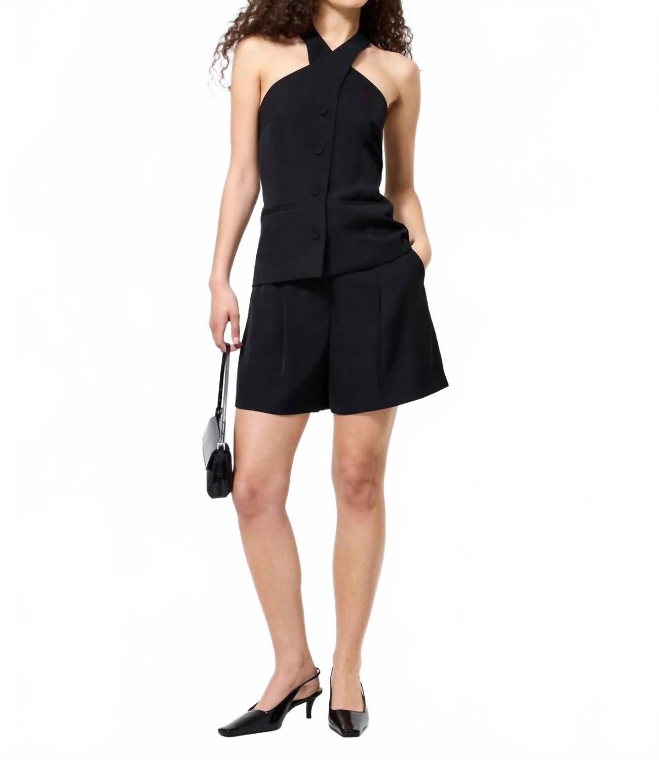 

Топ Harry Suiting Criss Cross черного цвета French Connection, черный