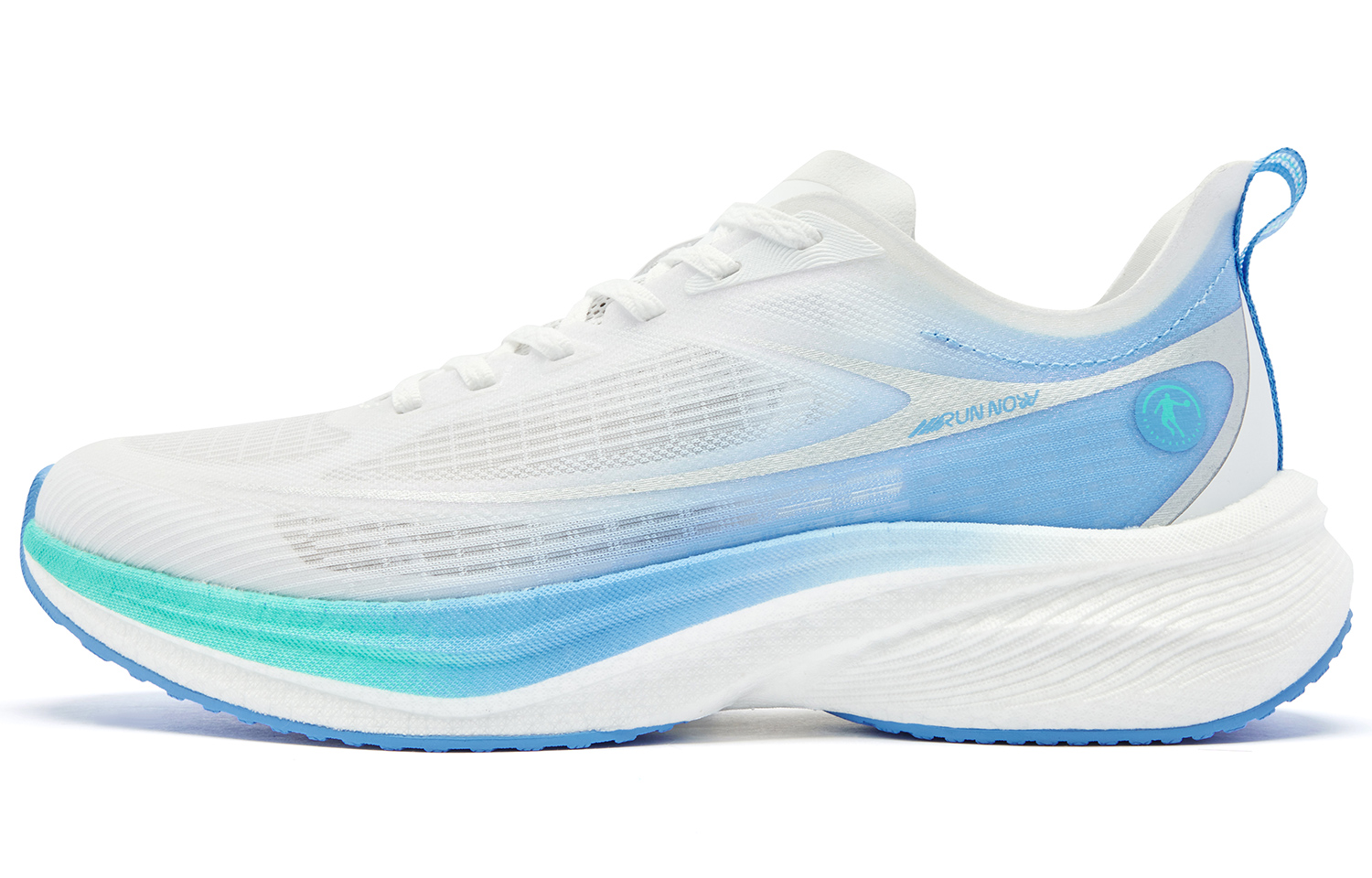 

QIAODAN Кроссовки Jordan White Fresh Blue с низким верхом, амортизирующие, противоскользящие и износостойкие