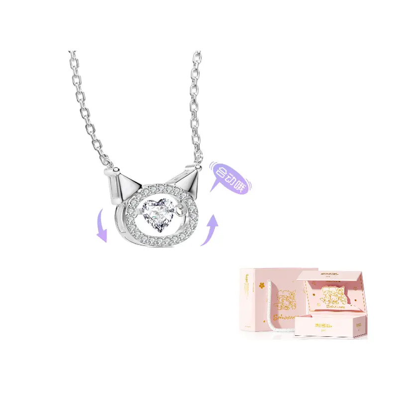 

Sanrio S925 серебряное колье-чокер Kuromi для женщин