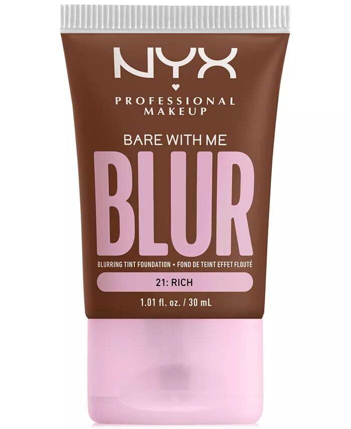 

Тональная основа Bare With Me Blur Tint Nyx Professional Makeup, цвет Rich