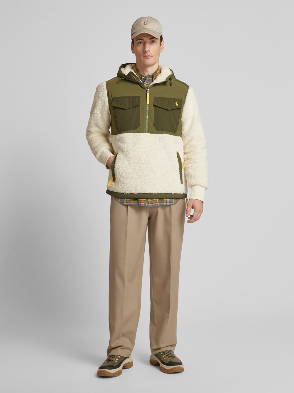 

Меховая толстовка Тедди Polo Ralph Lauren, кремовый
