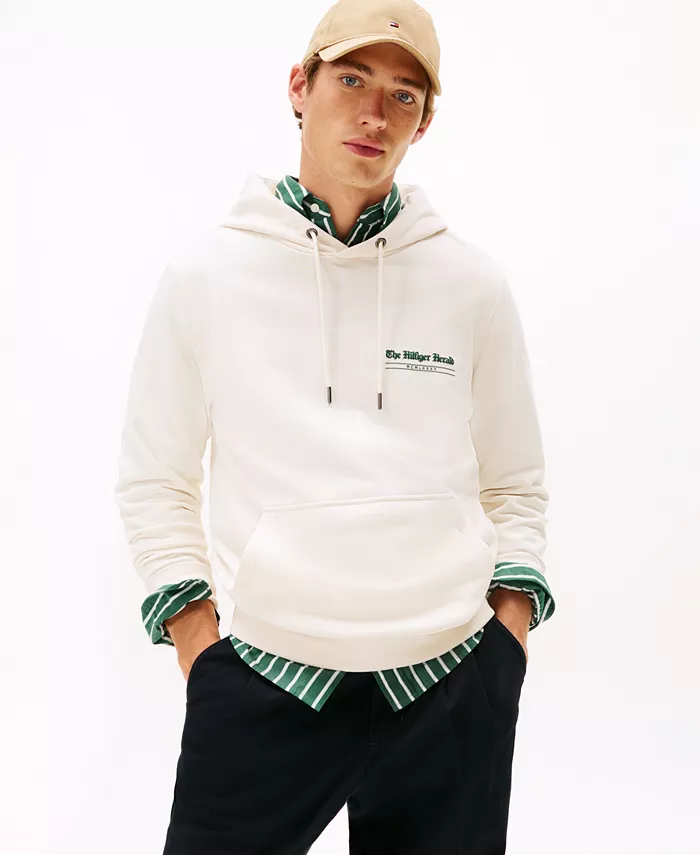 

Мужская толстовка с капюшоном Herald Graphic Tommy Hilfiger, слоновая кость/кремовый