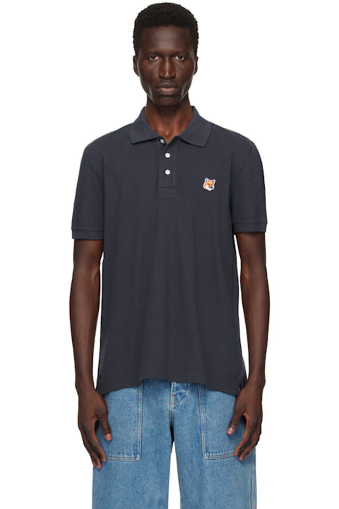 

Поло Navy Fox Head Maison Kitsuné