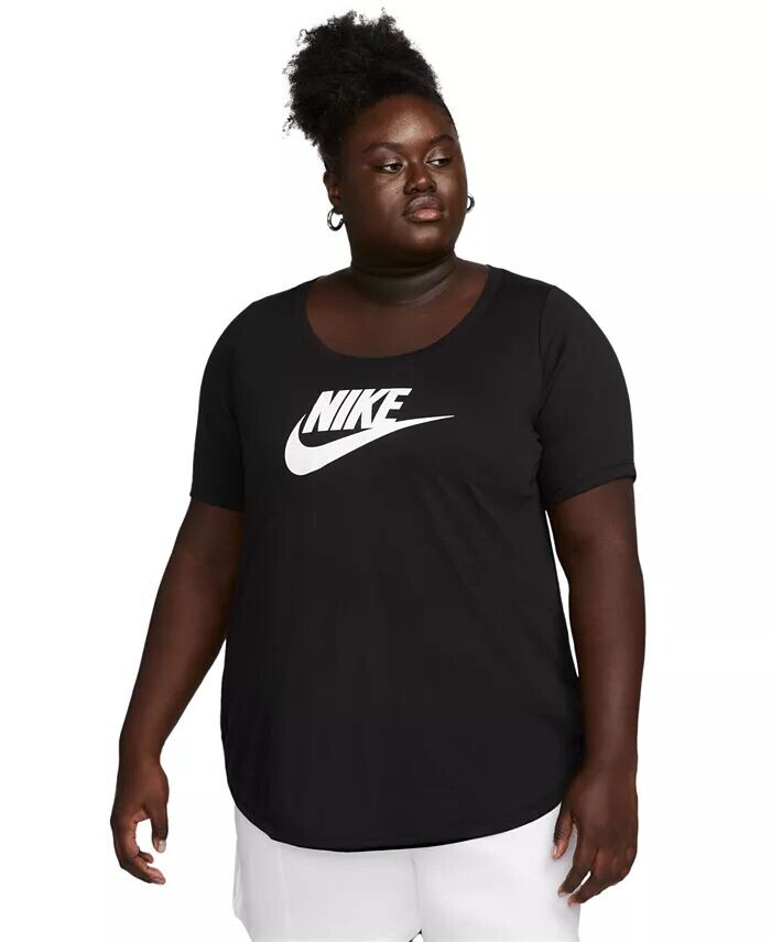 

Спортивная одежда больших размеров Essential Топ-туника с закругленным подолом Nike, черный