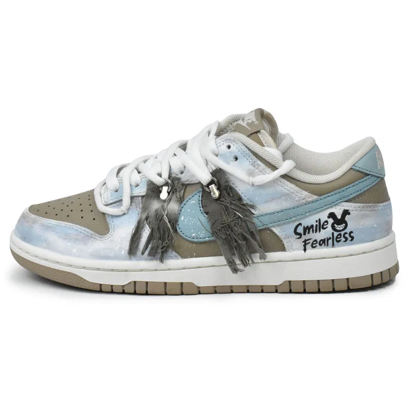 Кроссовки для скейтбординга низкие Nike Dunk Low Sea Breeze Fringe — фото 4