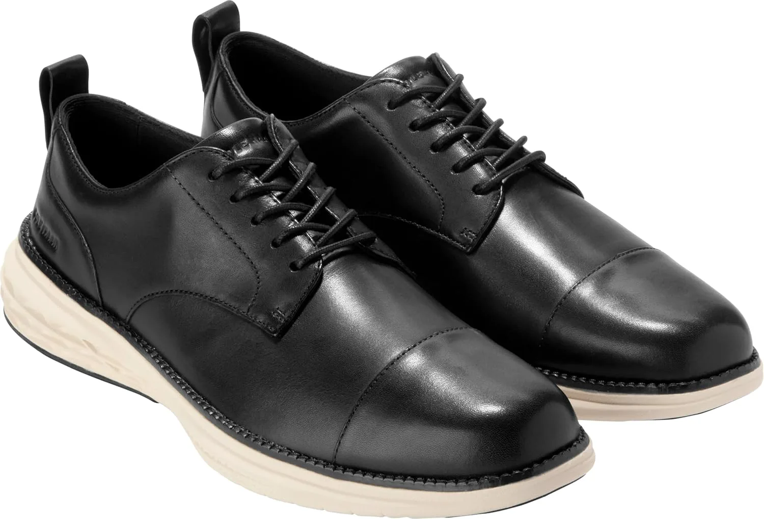 Мужские туфли Cole Haan Grand Hurrion с закрытым носком, черный/слоновая кость — фото 4