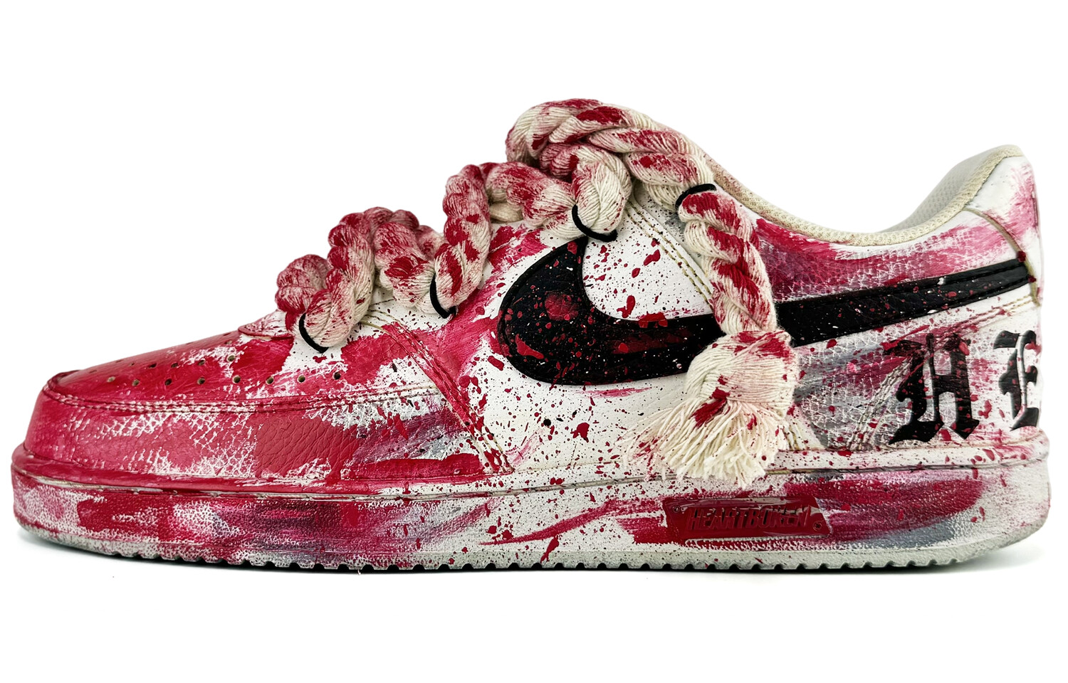 

Кроссовки Nike Court Vision 1 Skateboarding Shoes Men Low-top White, красный