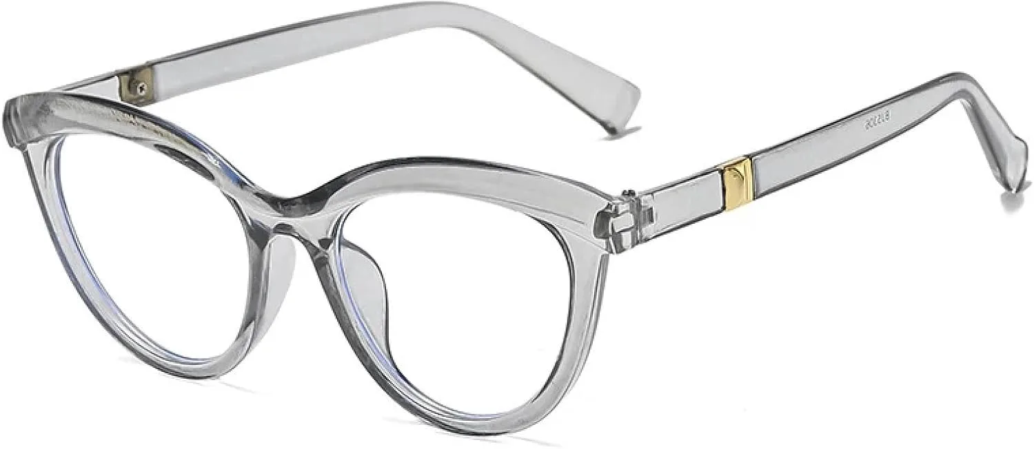 

Модные солнцезащитные очки «кошачий глаз» для женщин и мужчин, премиум-класса, классические, для летних путешествий, с защитой от солнца UV400 TKKTLLT, Gray Clear