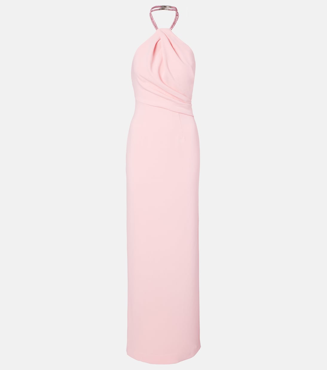 

Вечернее платье Riva с декором и бретелями-хомутами Solace London, Powder Pink