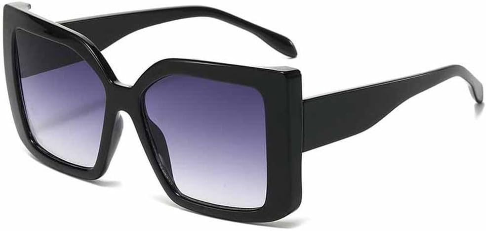 

Винтажные солнцезащитные очки большого размера с градиентным переходом цвета для женщин, роскошная двухцветная оправа, солнцезащитные очки UV400 для мужчин, стильные солнцезащитные очки TKKTLLT, Black Gradient Gray