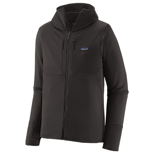 

Тепловая толстовка с капюшоном на молнии R1 - флисовая куртка Patagonia, черный