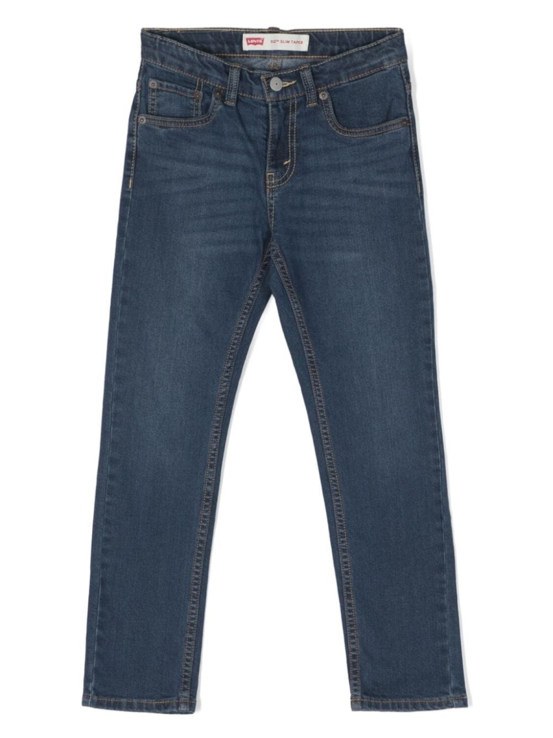 

Levi's Kids прямые джинсы с нашивкой-логотипом, синий