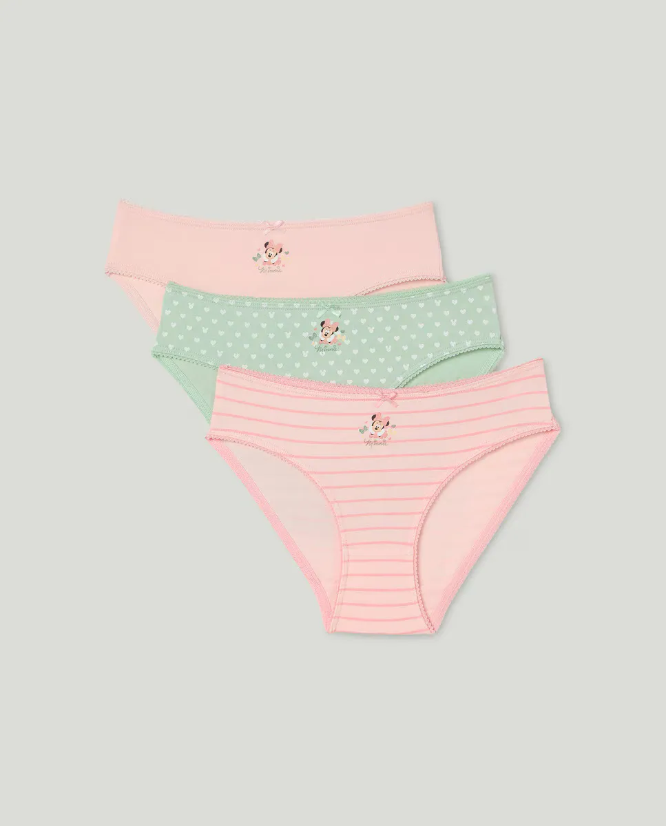 

Упаковка из 3 трусиков для девочки Минни Cotton Juice, многоцветный