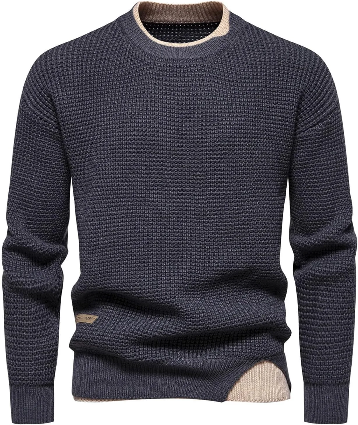 

Мужской свитер с круглым вырезом Slim Fit