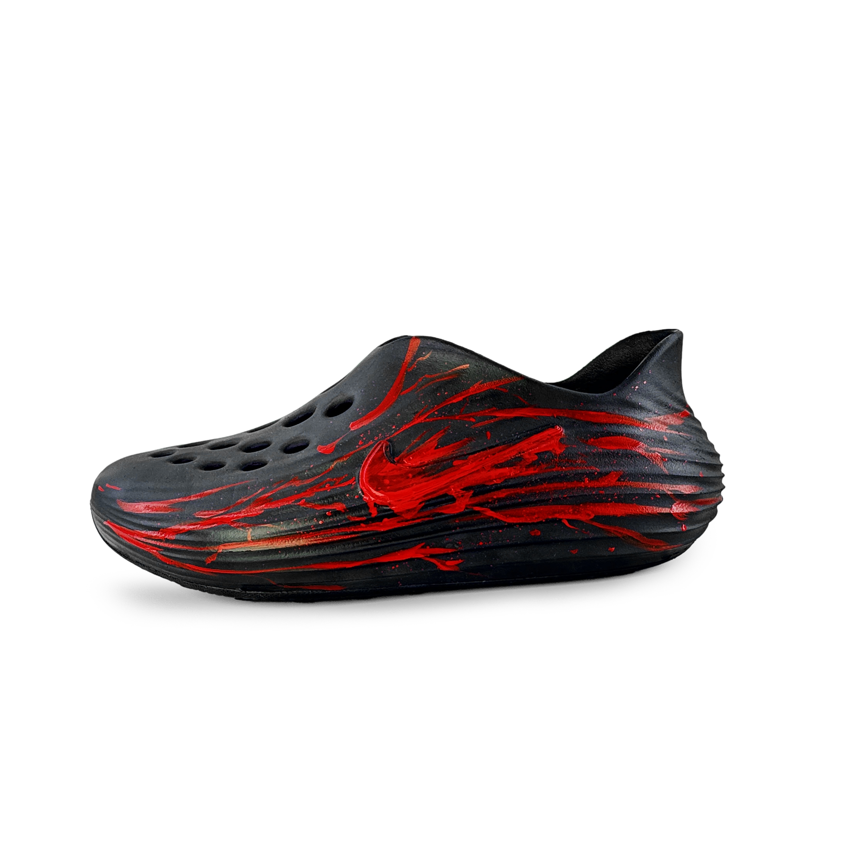 Nike Сабо ReactX Rejuven8 Heartbeat унисекс, черно-красные