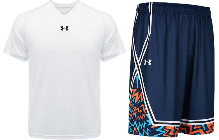 

Повседневная спортивная одежда мужская Under Armour, белый+синий