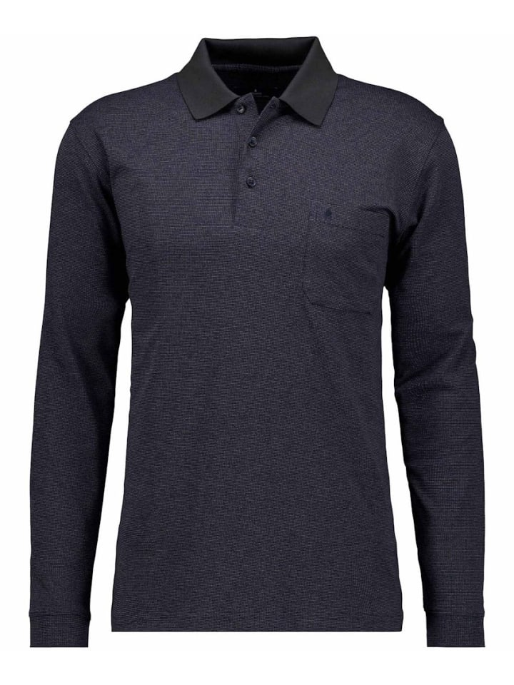 

Ragman Рубашка-поло с длинными рукавами, синяя, Синий, Ragman Рубашка-поло с длинными рукавами, синяя