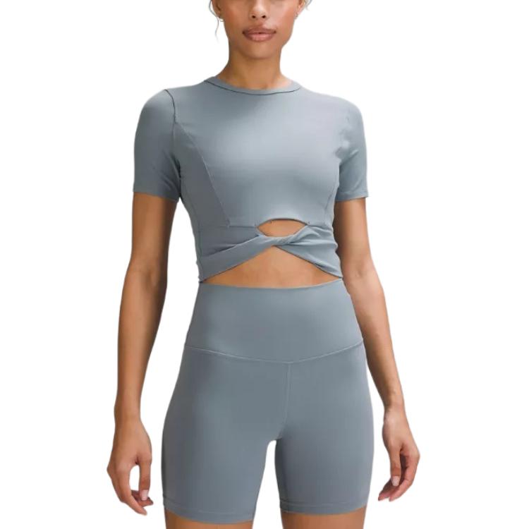 

Женская футболка Cropped Series Lululemon, синий