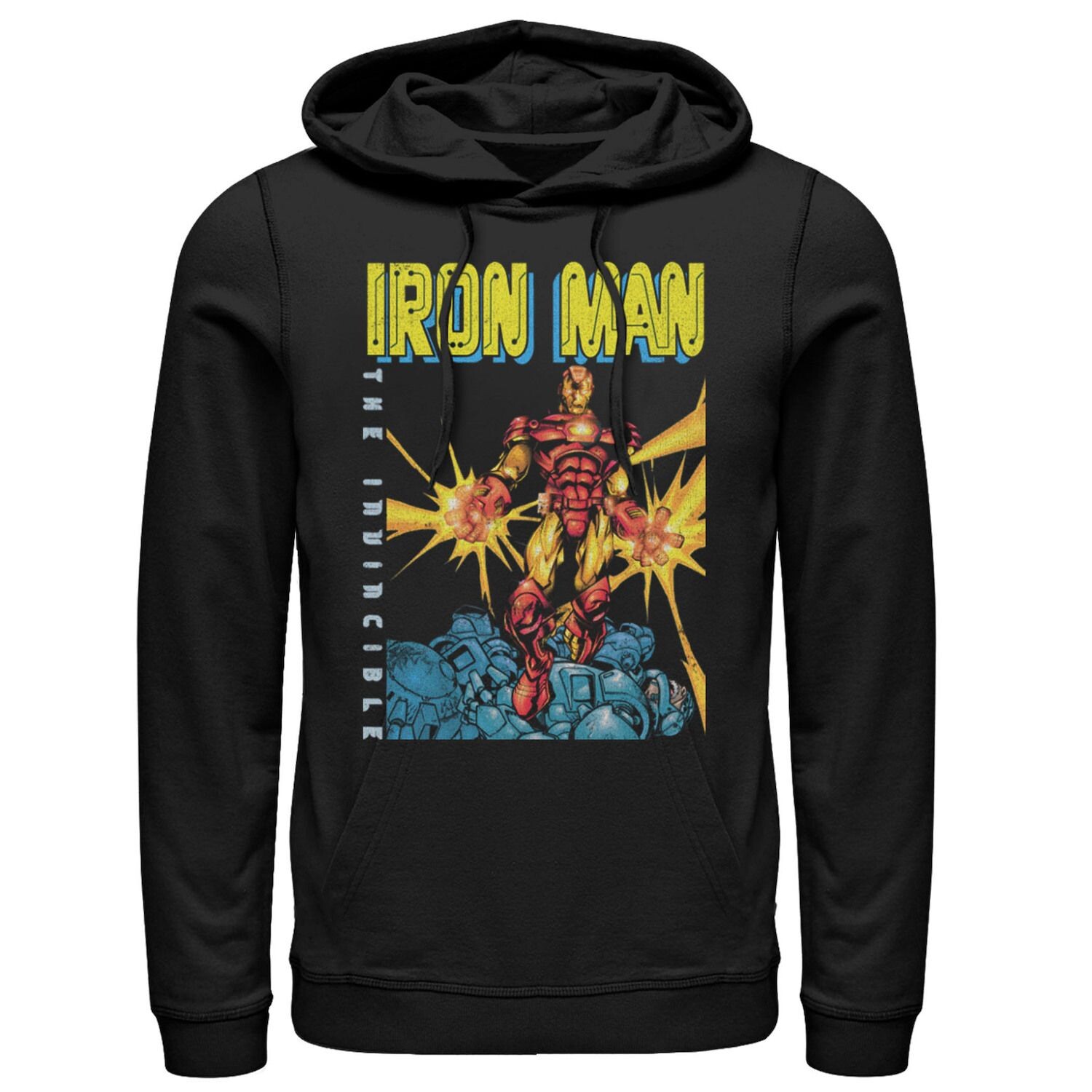 

Мужская толстовка с капюшоном с темным портретом «Marvel Avengers Iron Man The Invincible» Licensed Character