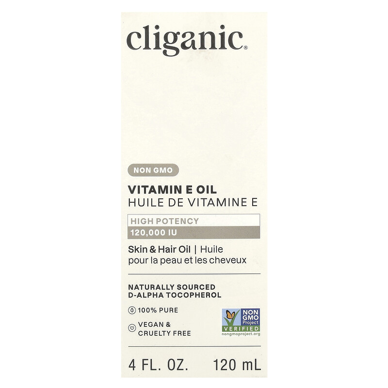 Cliganic, Масло с витамином E, 120000 МЕ, 120 мл (4 жидк. Унции) — фото 2