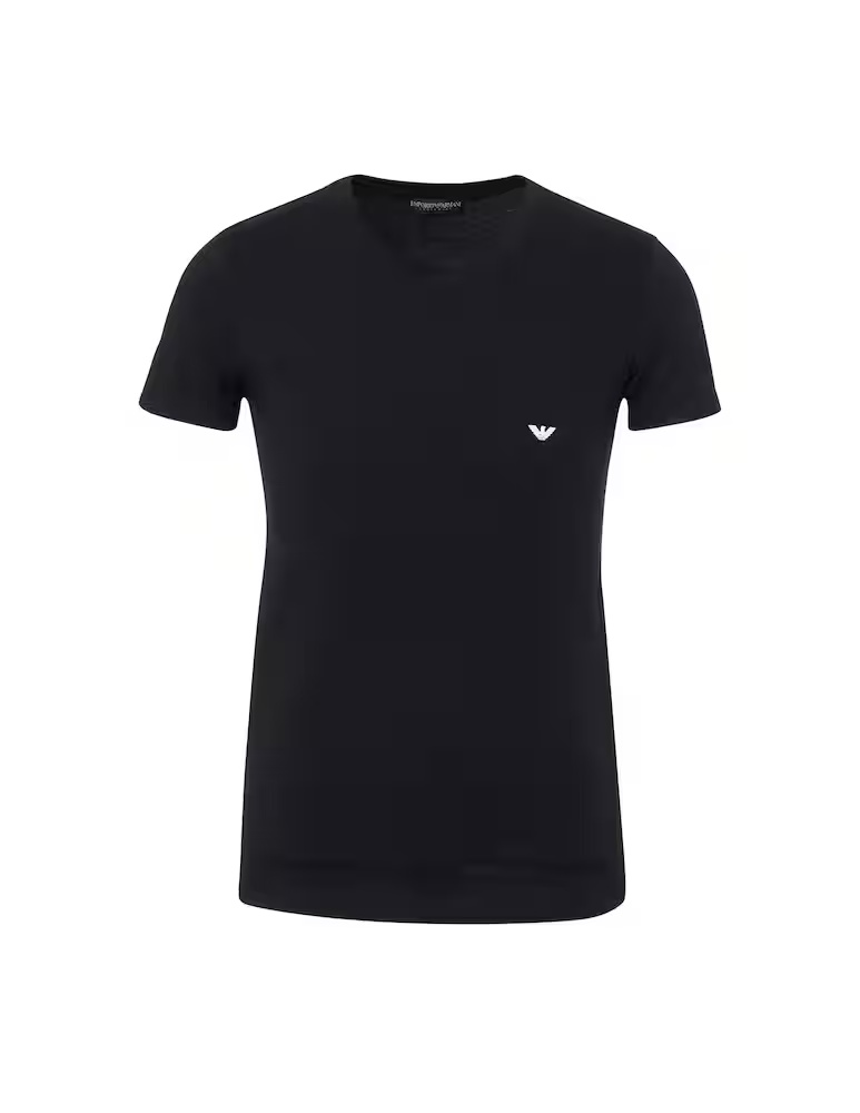 

Вязаная футболка Emporio Armani, черный
