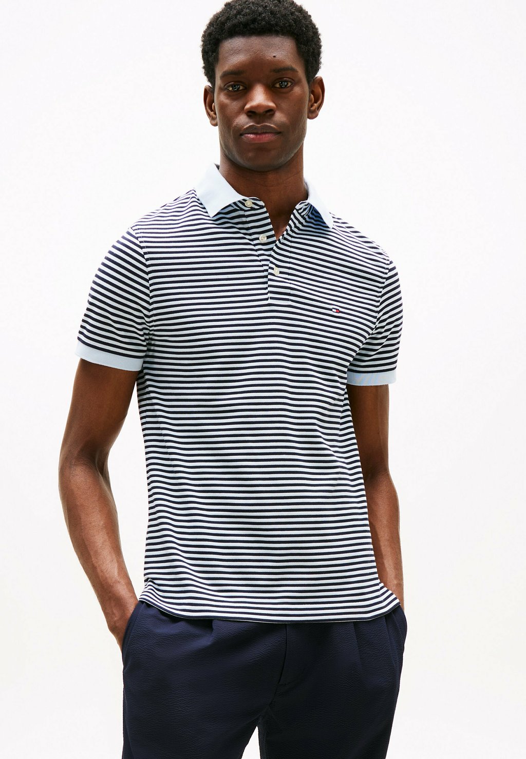 

Поло SLIM Tommy Hilfiger, темно-синий