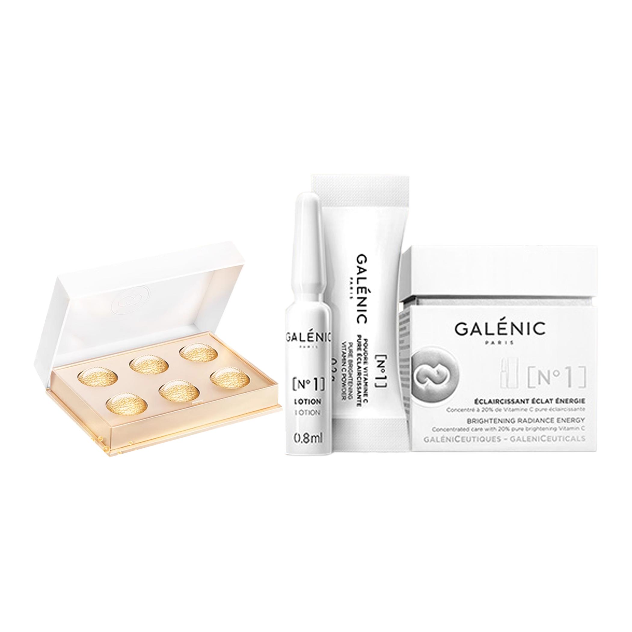 

Питательная маска для лица с маленькими золотыми шариками и сывороткой с витамином c набор для ухода за кожей увлажнение и гидратация GALENIC, Two-Piece Set: Small золотой Bead Facial Mask 5ml*6+VC Serums 3*0.8ml+3*200mg