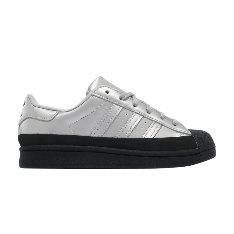 Кроссовки adidas Wmns Superstar 'Silver Metallic Black', серебряный