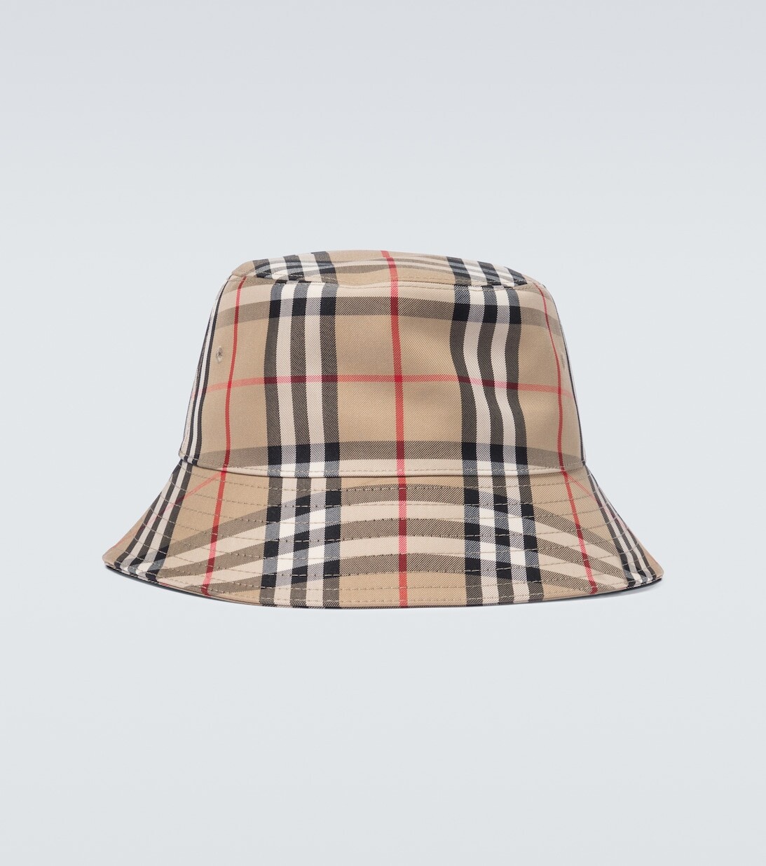 

Панама в винтажную клетку Burberry, бежевый