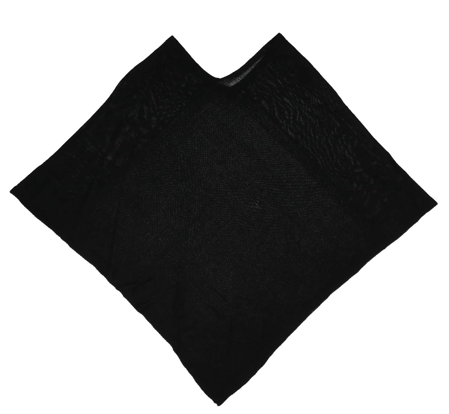 

Черное ребристое пончо Triangle V. FRAAS