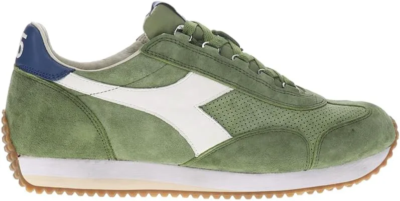 Мужские кроссовки Diadora Equipe Suede с шнуровкой, повседневные - зеленые, зеленый