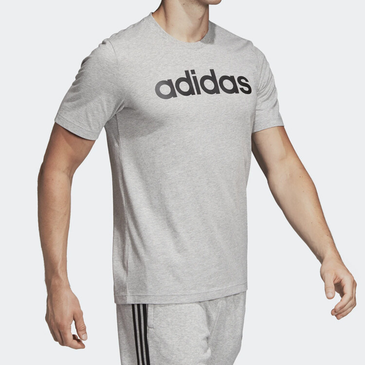 ESSENTIALS Футболка мужская Adidas, цвет Set of 2 (medium hemp ash) — фото 3