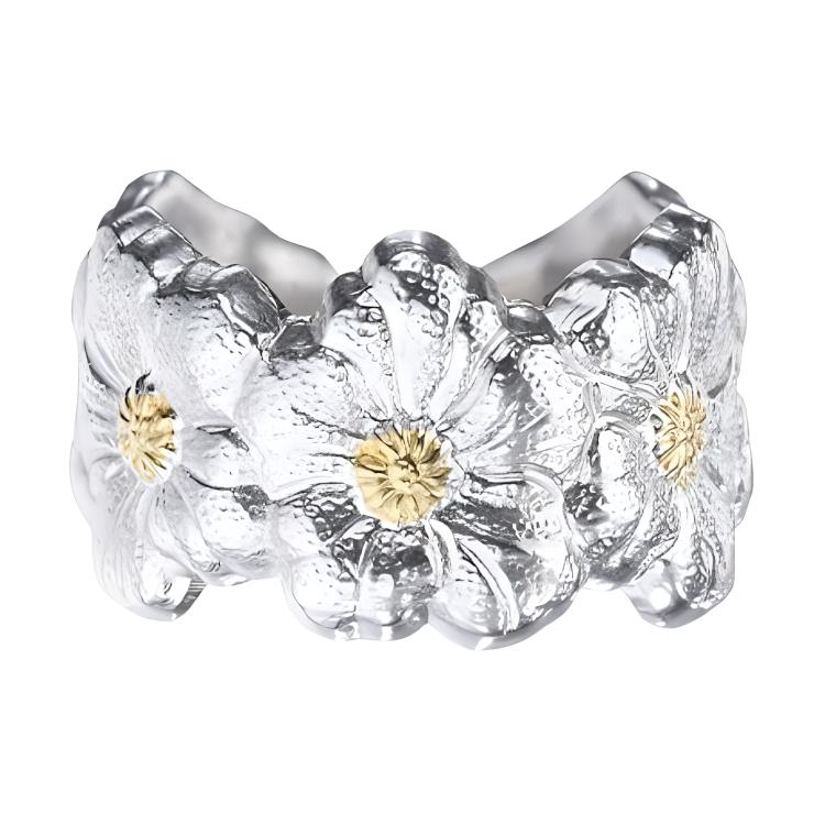 

BUCCELLATI Кольцо из стерлингового серебра 925 пробы Unisex Silver