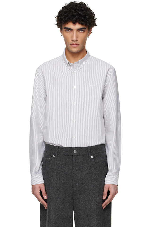 

A.P.C. Белая и хаки рубашка Грега