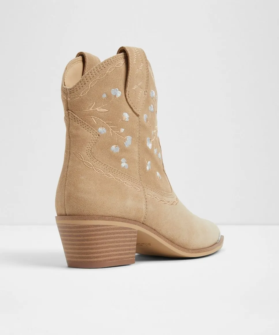 Женские ботинки с заострённым носком Aldo, бежевый — фото 3
