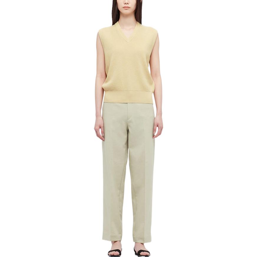 Женские повседневные брюки светло-зелёные SS22 UNIQLO — фото 2