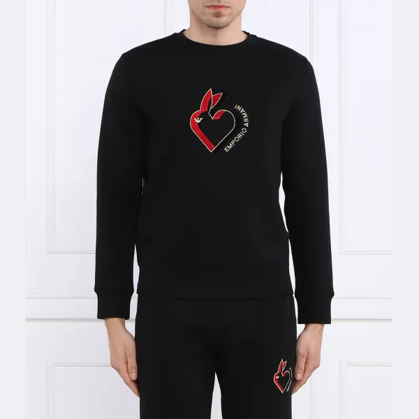 

Толстовка обычного кроя Emporio Armani, черный