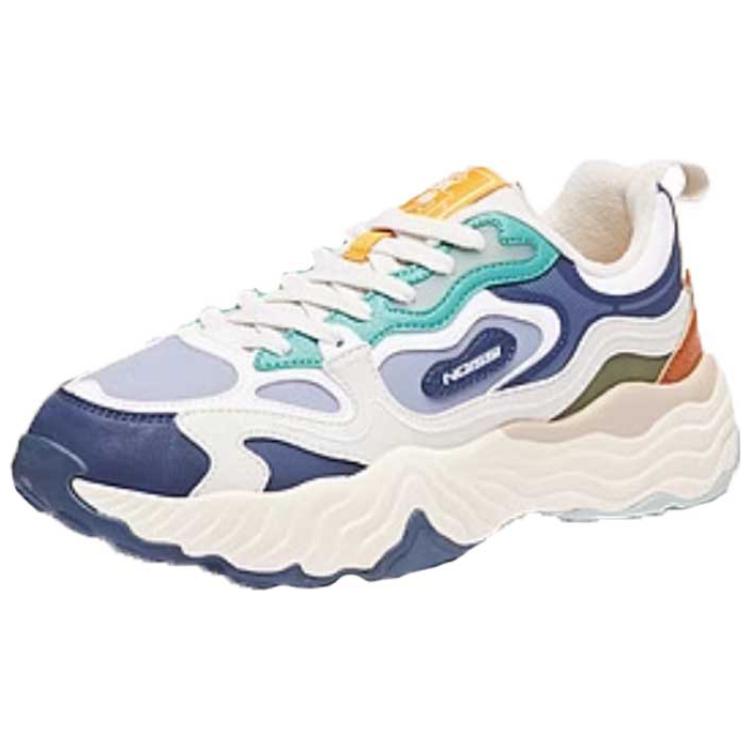 

QIAODAN Кроссовки Slip-Resistant Casual Shoes Men's Blue Yellow