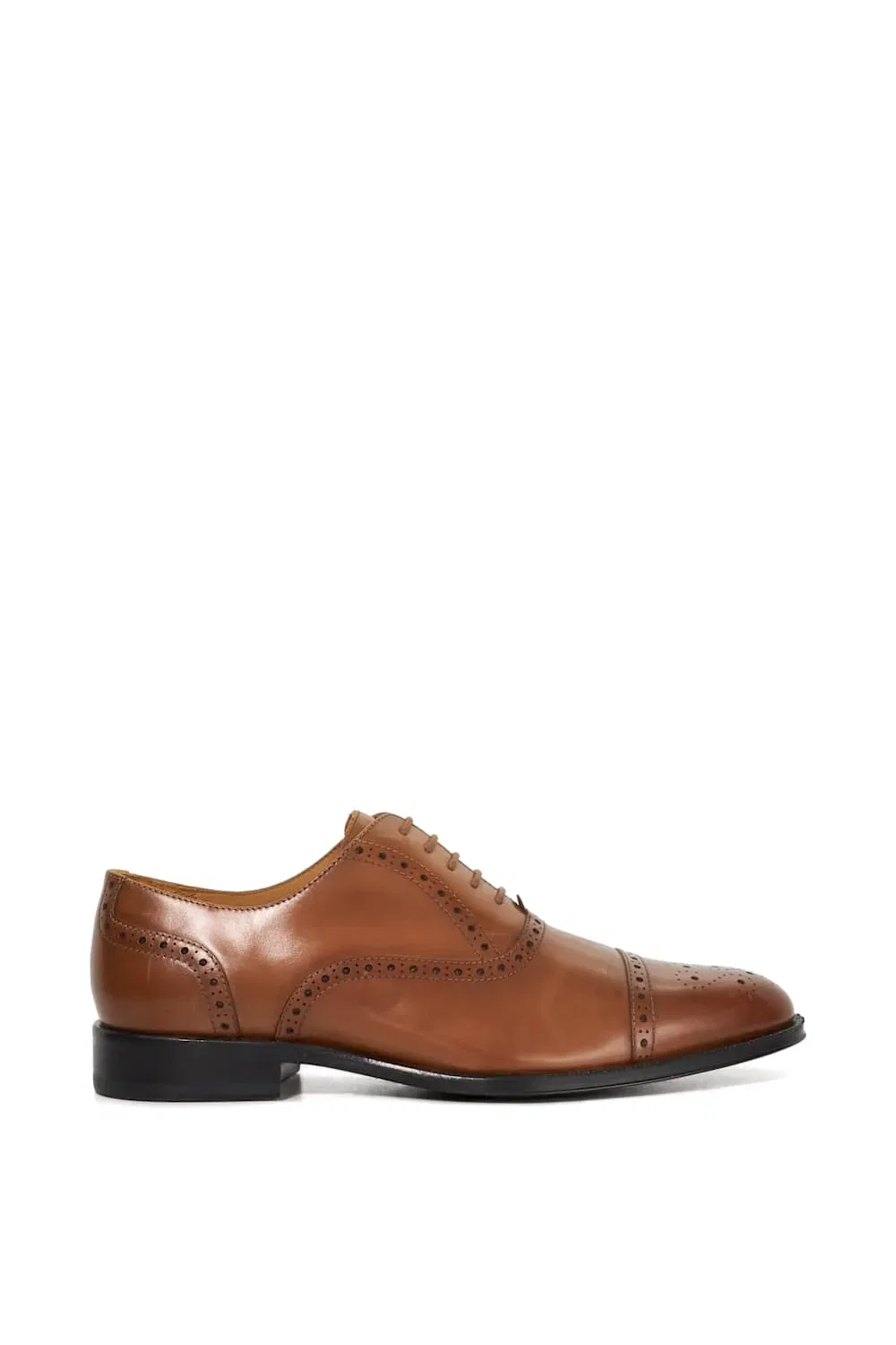Brogues leather Dune London, коричневый