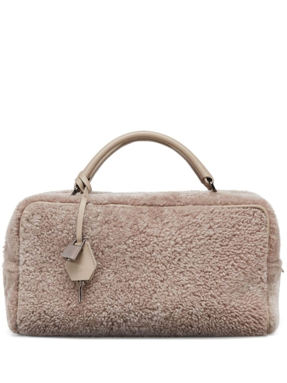 

Сумка из овчины Brunello Cucinelli, нейтральный цвет