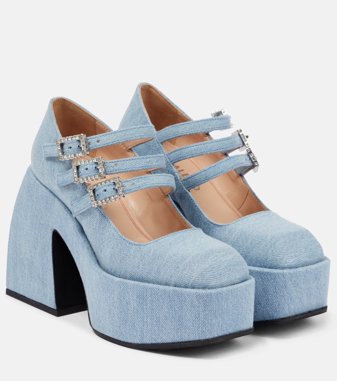 Джинсовые туфли-лодочки Bulla Marietta на платформе Nodaleto, Sunlight Denim