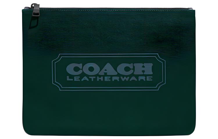 

COACH Сумка-клатч из телячьей кожи с холщовым мешочком Джаспер