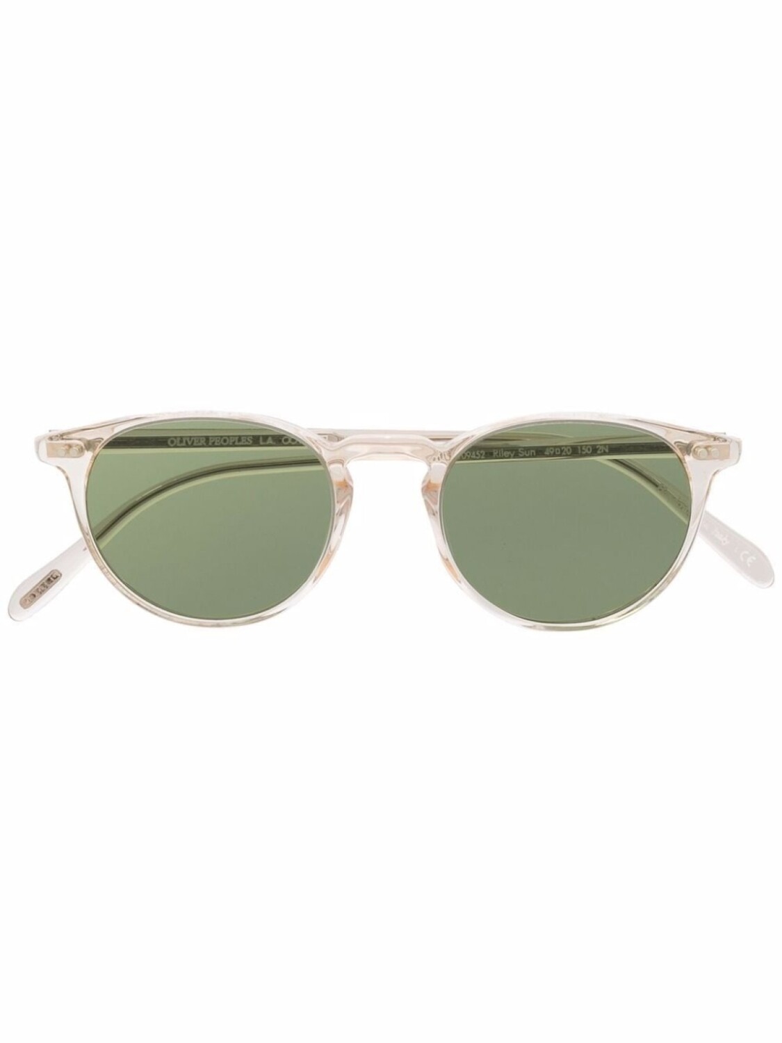 

Oliver Peoples солнцезащитные очки в круглой оправе, нейтральный цвет