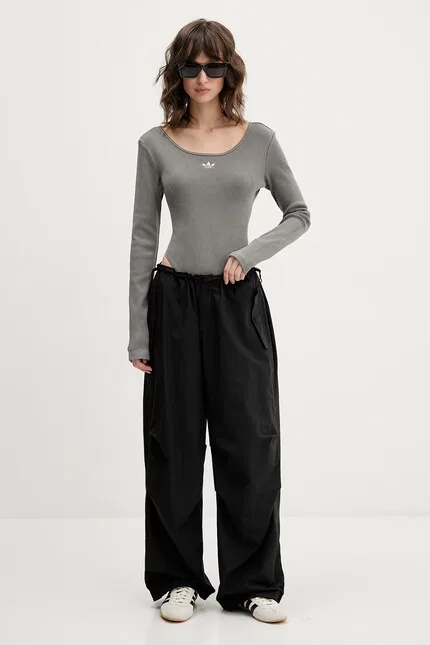 Лонгслив Body Adidas Originals, серый — фото 2