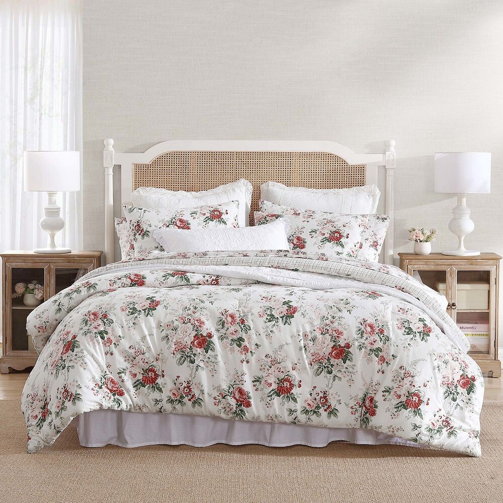 

Комплект одеял с цветочным принтом Laura Ashley Ashfield, красный