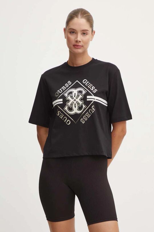 

KRISSY хлопковая футболка Guess, черный