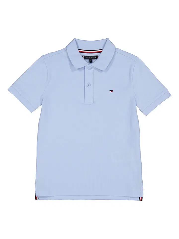 Поло для детей, хлопок, Tommy Hilfiger, голубой