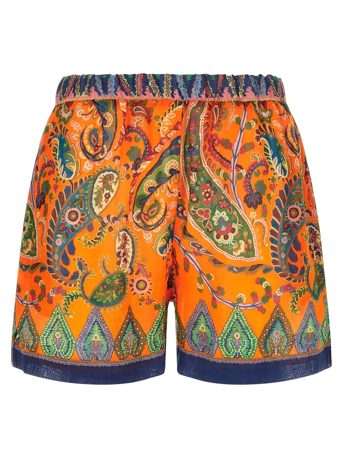 Шорты из рами ETRO, оранжевый