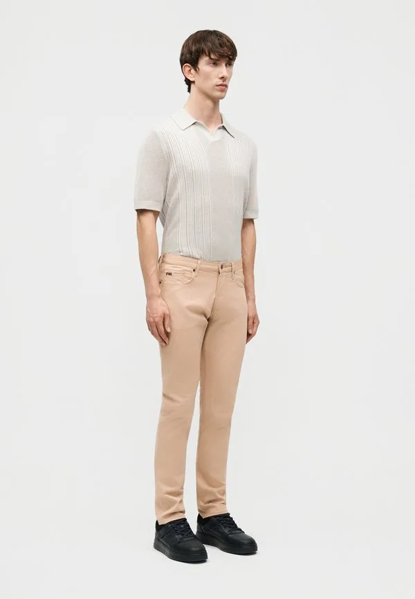 Брюки с карманами, узкие джинсы Emporio Armani, Beige — фото 4